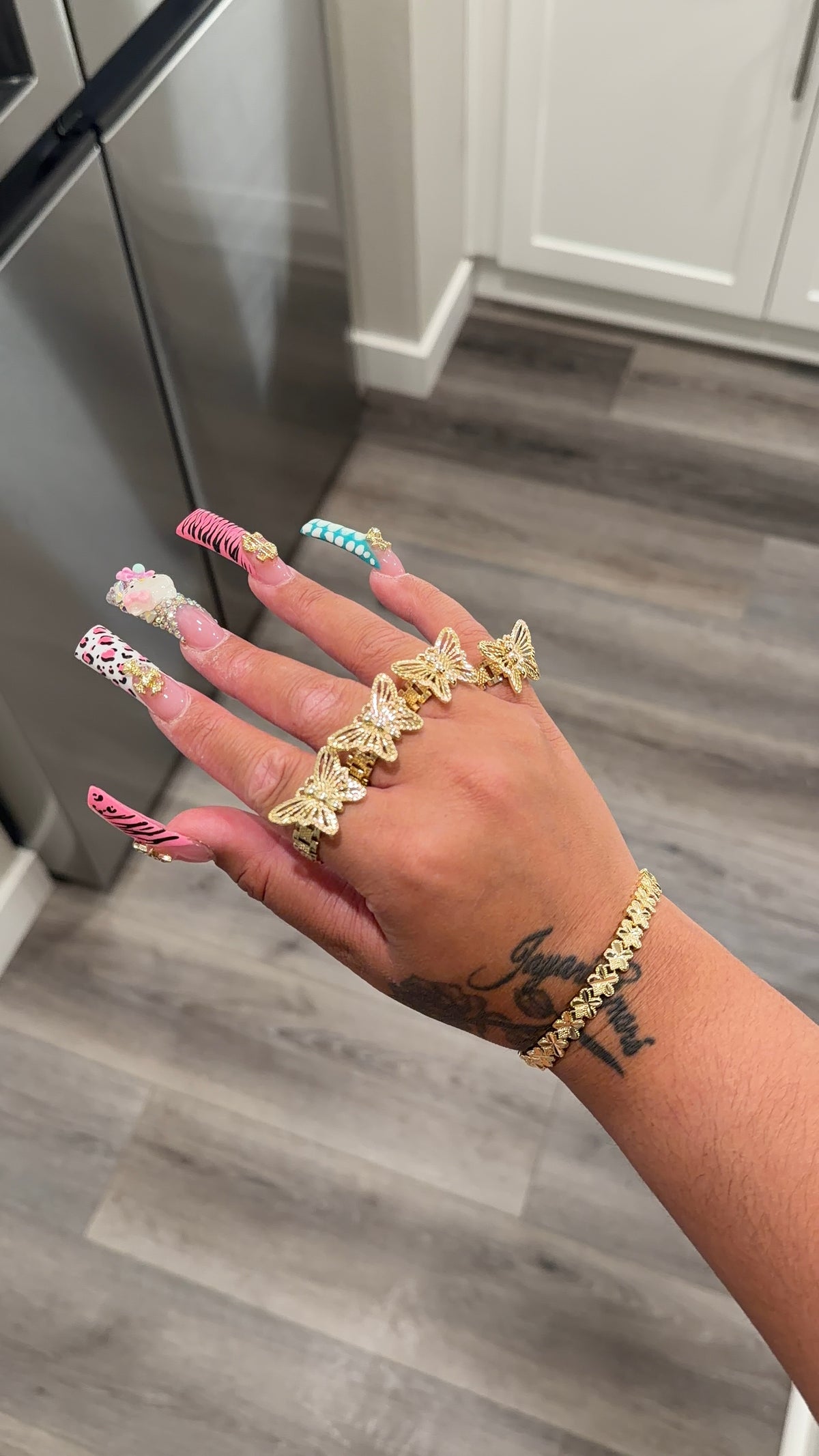 Jumbo butterfly Rolex ring