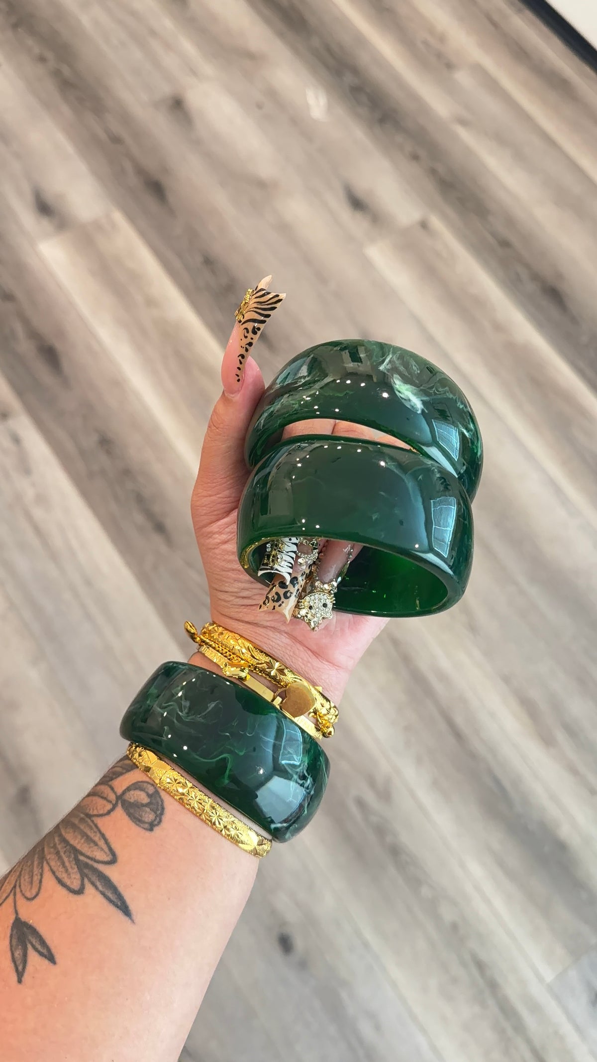 Chunky Marble Bangle
