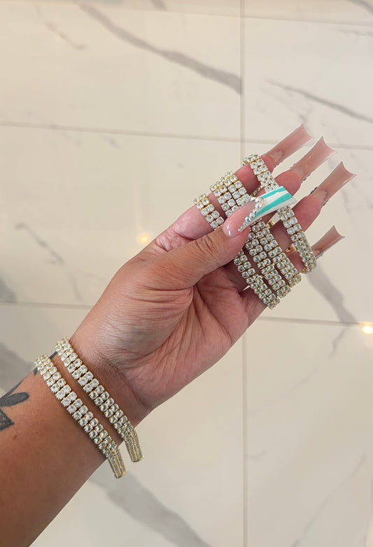 Double tennis bracelet