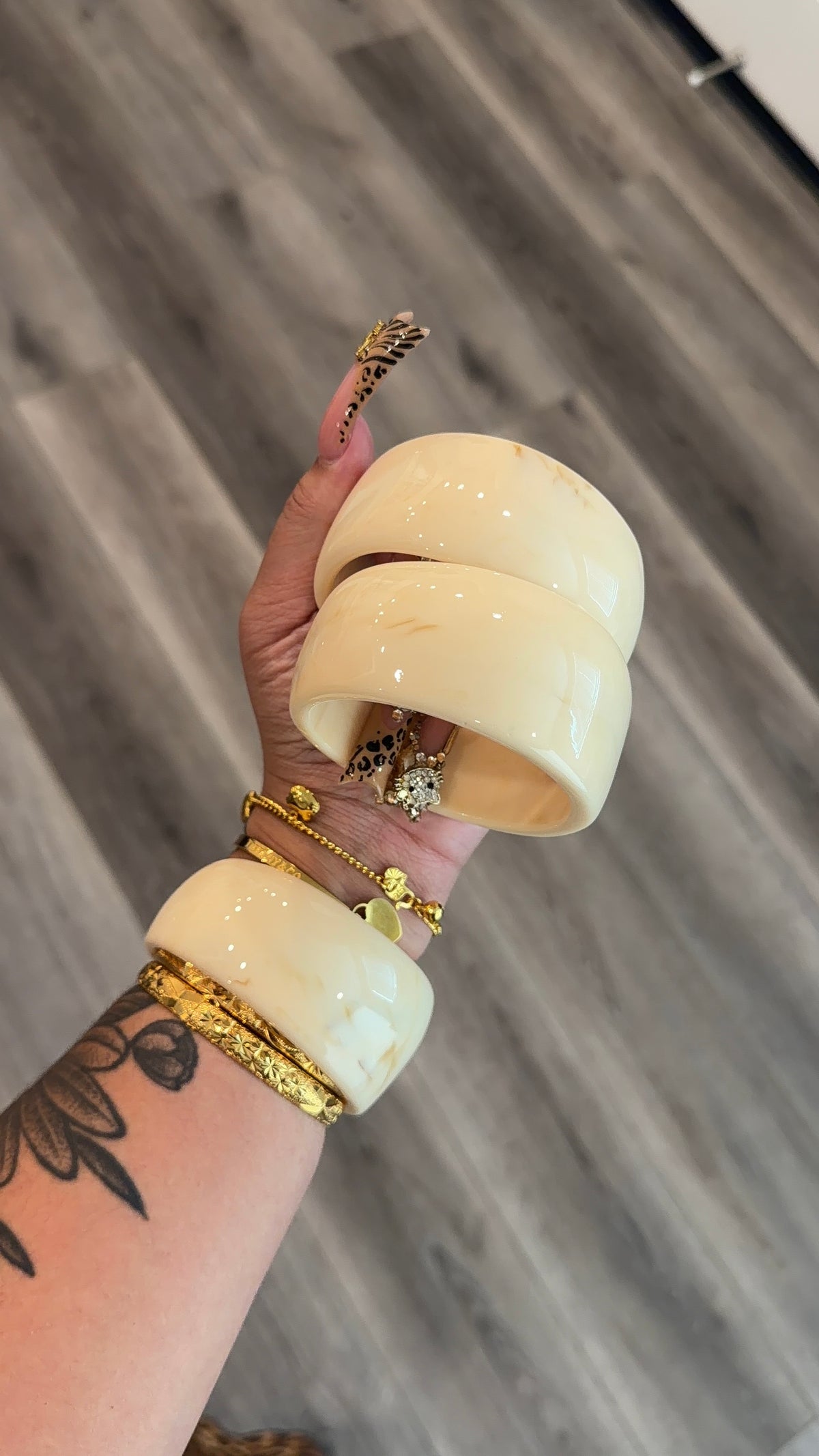 Chunky Marble Bangle